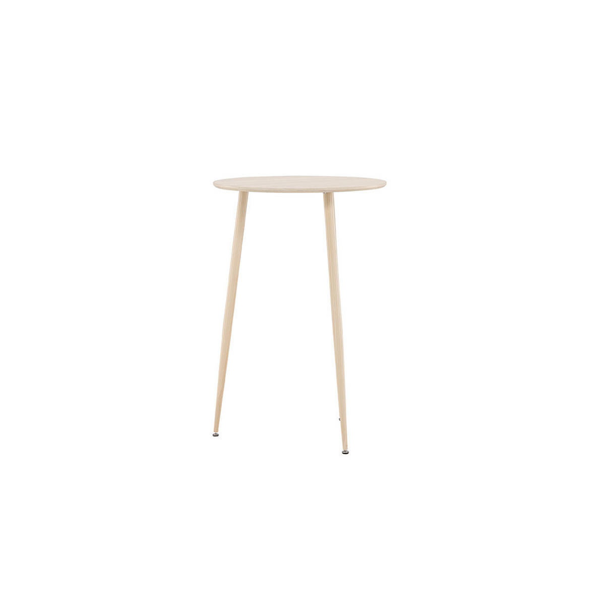 BARTISCH, Plaza, Whitewash, MDF, 70 x 70 x 105 cm - Weiß, Holzwerkstoff/Metall (70/70/105cm) - ebuy24