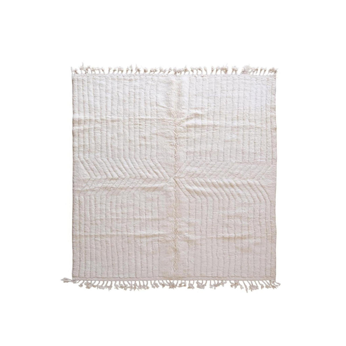 BERBERTEPPICH aus reiner Wolle 240x 256 cm - Weiß, Naturmaterialien (240/256cm) - AFK Living