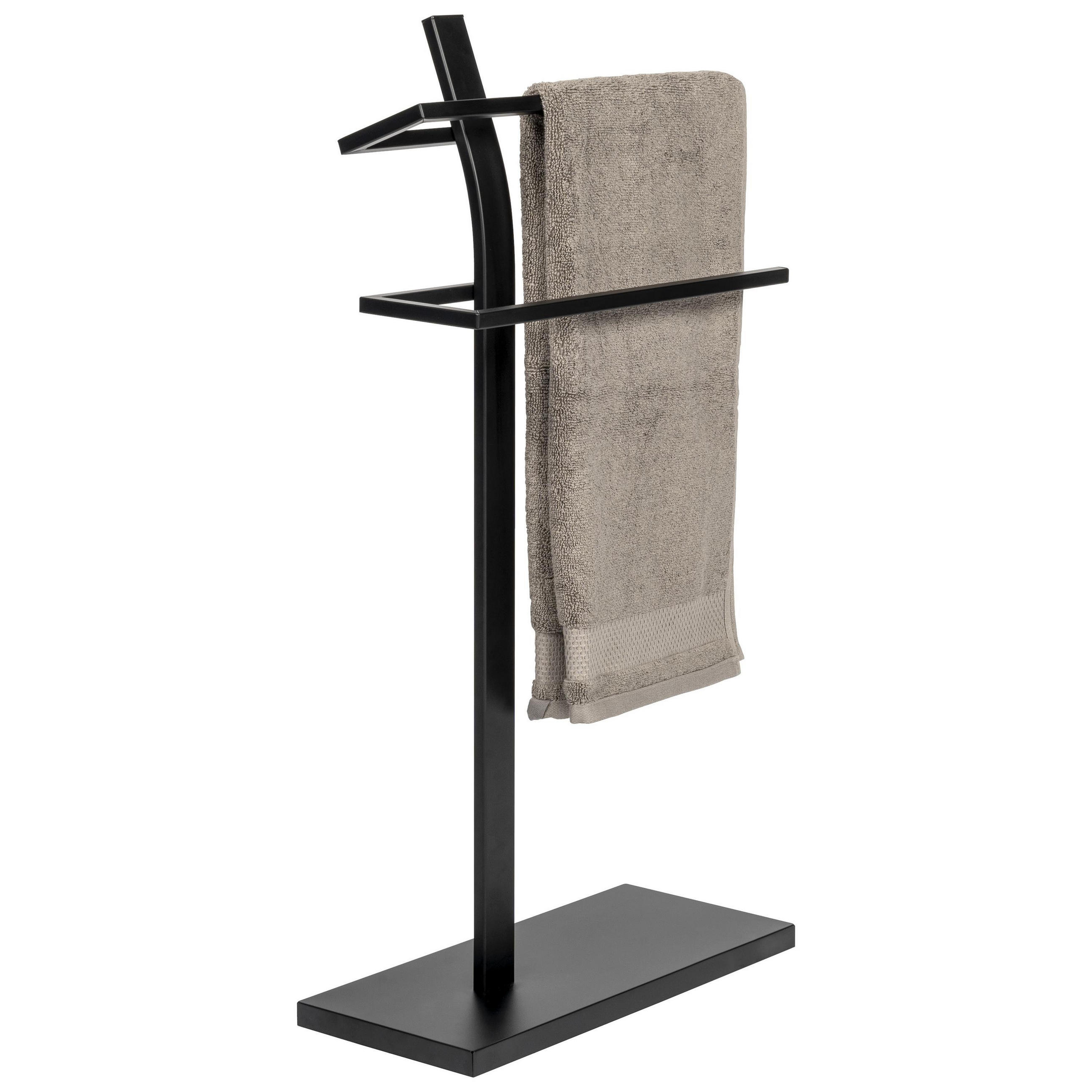 eluno Handtuchhalter, Schwarz 42x80.5x19 cm
