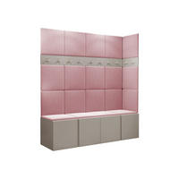 GARDEROBEN-SET Orion II - Kaschmir/Rosa, Holzwerkstoff/Kunststoff (168/186/46cm) - MIRJAN24