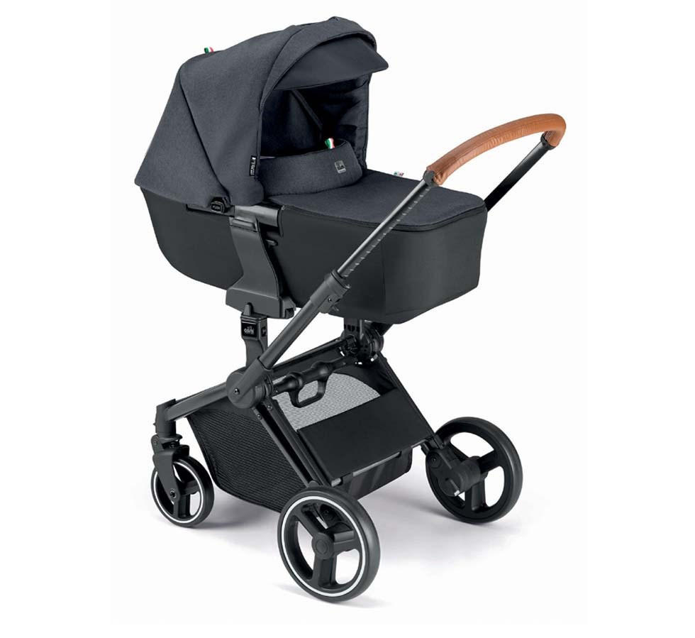 KOMBI-KINDERWAGEN Next Evo 3-in-1 inkl. Auto-Babyschale und faltbare Wanne - Anthrazit, Kunststoff (50/27/675cm) - Cam il Mondo del Bambino S.p.A.