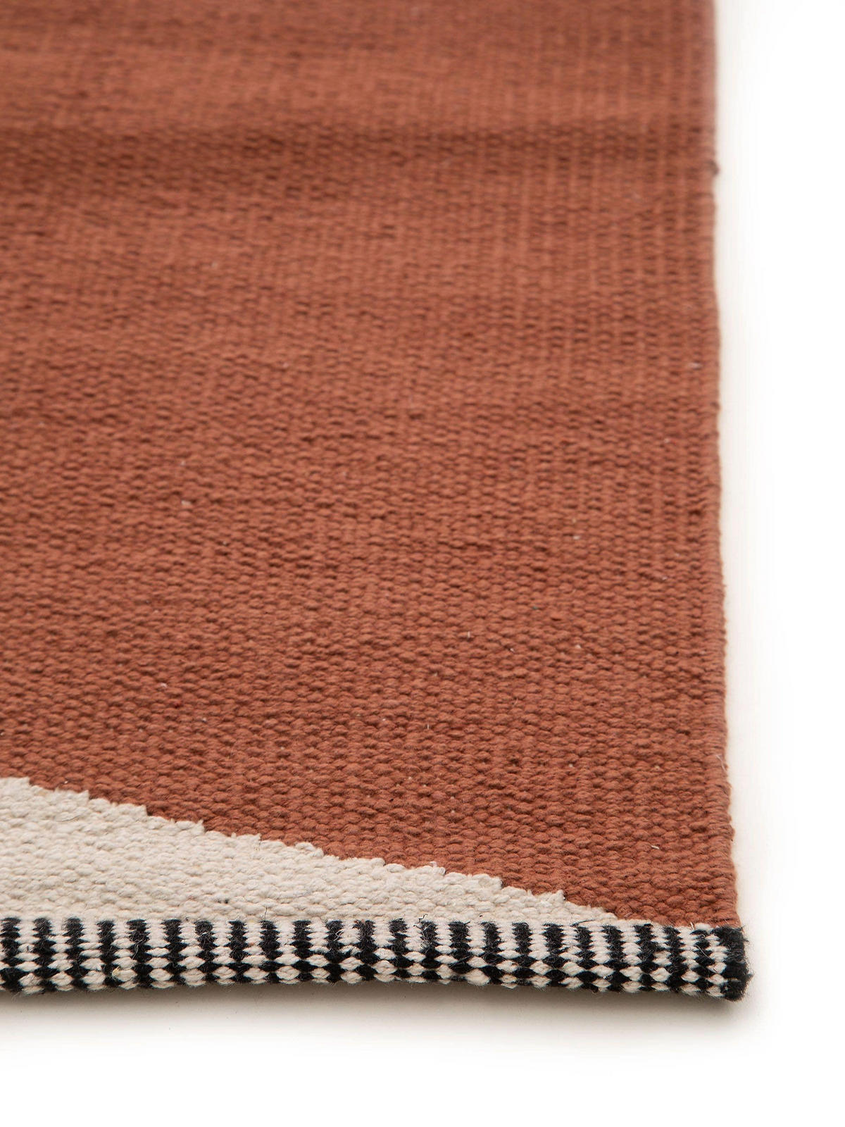 BAUMWOLLTEPPICH Lenny Terracotta 70x200 cm - Terra cotta, Textil (70/200cm) - benuta Pop