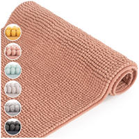 BADEMATTE Chenille 50/80cm, Hellpink - Hellrosa, Textil (50/80cm) - Blumtal
