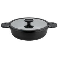 SERVIERPFANNE Tomalin blackline 28 cm - Schwarz, Metall (28cm) - Mulex