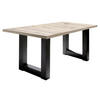 ESSTISCH ausziehbar Eila 7 140 x 90 x 75 Esszimmertisch Schwarzstahl/Sandeiche - Naturfarben, Holz (140/90/75cm) - 58aufmkessel