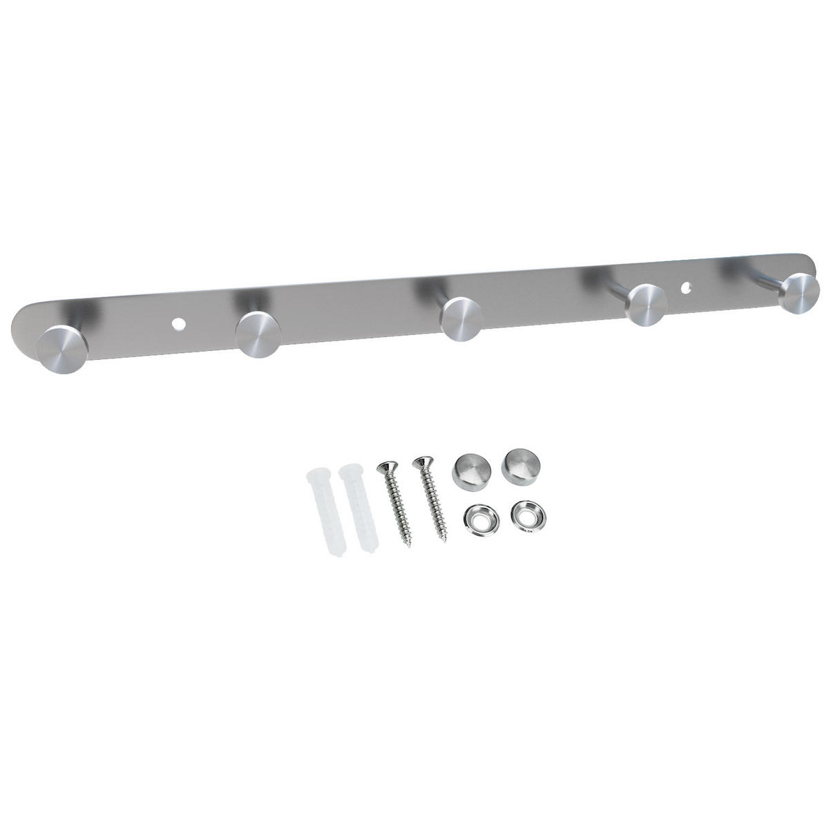 GARDEROBENLEISTE 38.1/2.55/2.55 cm - Silberfarben, Metall (2.55/2.55/38.1cm) - Intirilife