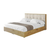POLSTERBETT mit Bettkasten und Lattenrost, Boxbett ohne Matratze - ENZO7 140x200 Beige - Beige, Holzwerkstoff/Textil (140/200cm) - ALTDECOR