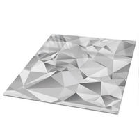 TISCHPLATTE 50x50 cm – Graues Mosaik - Grau, Glas (50/50/0.4cm) - Wallfluent