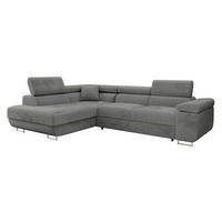 ECKSOFA Torezio, Seite: Links - Dunkelgrau, Holz/Textil (274/203cm) - MIRJAN24