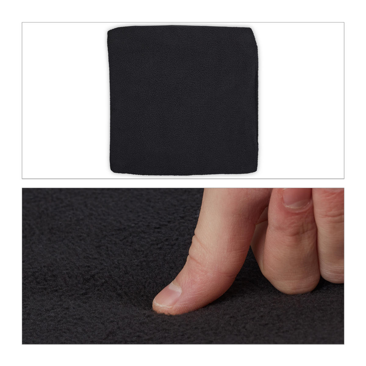 KATZENHÖHLE - Grau, Holzwerkstoff/Textil (37/38.5/37cm) - Relaxdays