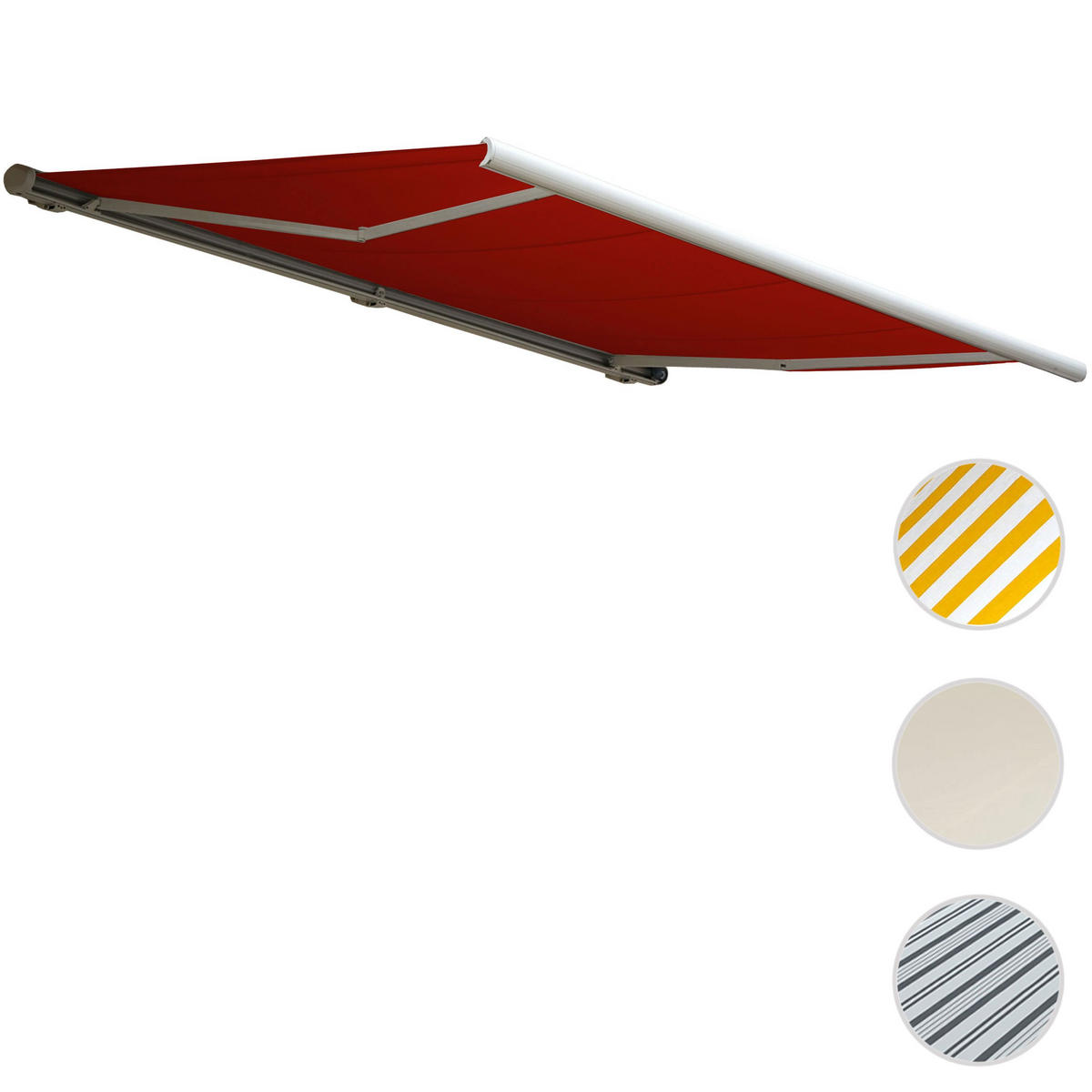 ELEKTRISCHE KASSETTENMARKISE Bordeaux - Bordeaux, Textil (500/23/300cm) - MCW