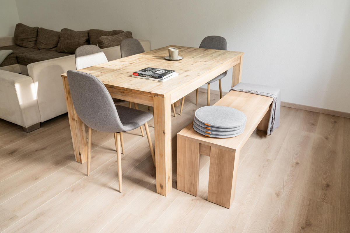 SITZKISSEN mit Antirutschnoppen 6er-Set - Beige, Textil (35/35/2cm) - Miqio Design