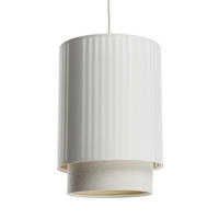HÄNGELEUCHTE Weiß 25/105 cm - Weiß, Kunststoff (30/0.4/105cm) - ONZENO