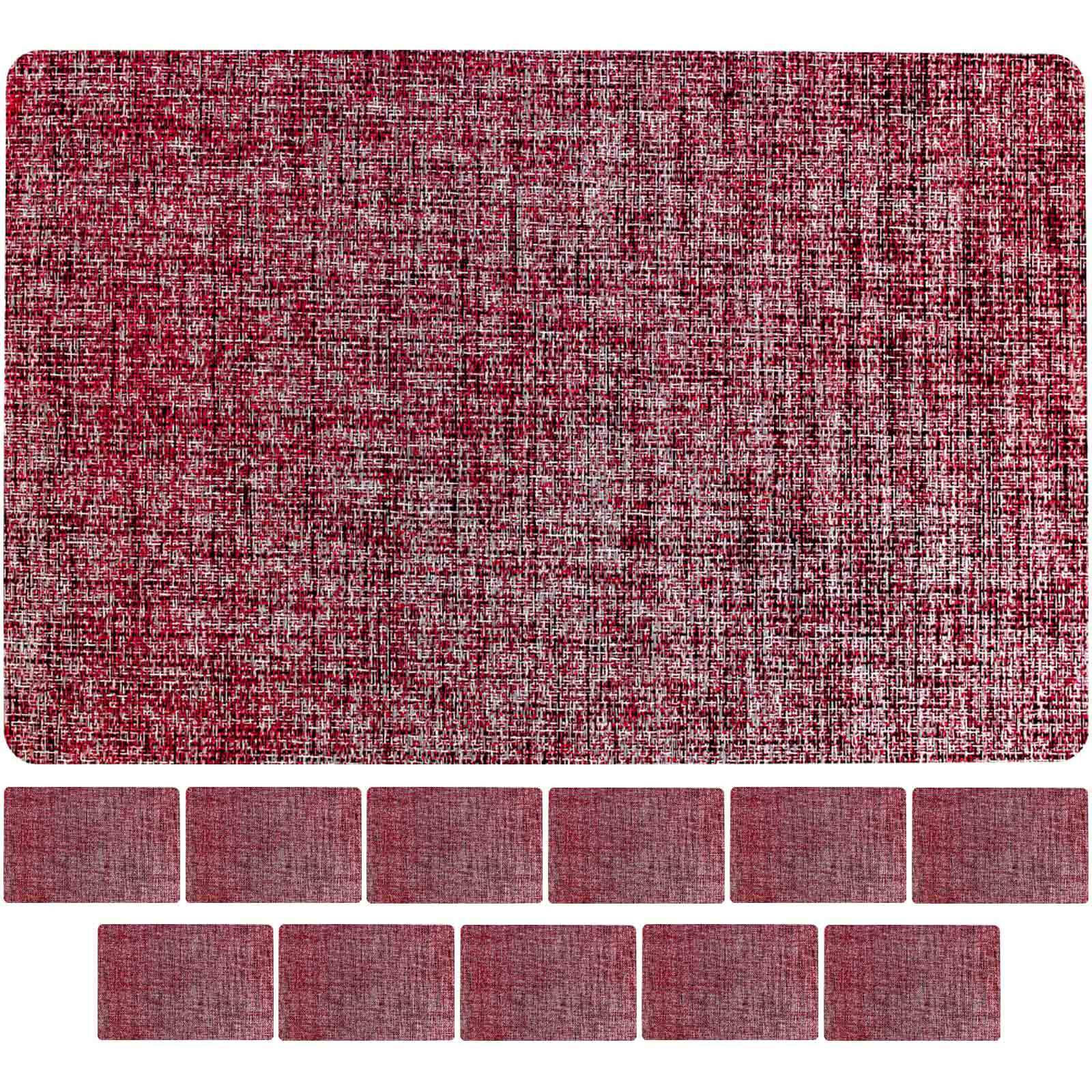 TISCHSETS Linen Rot 44 x 29 cm 12er Set - Rot, Kunststoff (43.5/28.5/0.1cm) - Ritzenhoff Breker