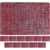 TISCHSETS Linen Rot 44 x 29 cm 12er Set - Rot, Kunststoff (43.5/28.5/0.1cm) - Ritzenhoff Breker