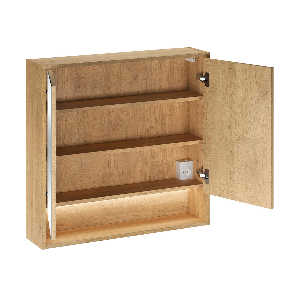 KOPALNIŠKO POHIŠTVO 80cm Edmé 2-delni komplet Lesena - rjava, leseni material (80/52.2/46cm) - Petits-meubles