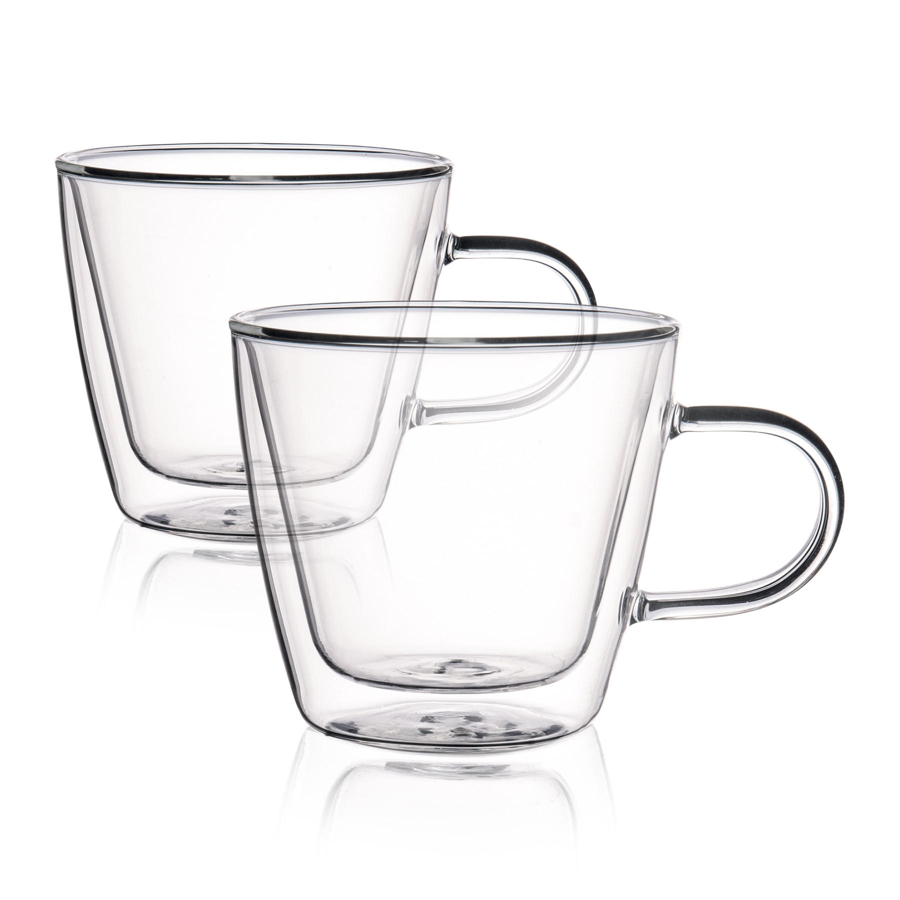 KAFFEEGLAS Cembra 0,28 l 2er-Set - Transparent, Glas (0.28L) - Homla