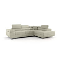 ECKSOFA Monaro Mit Schlaffunktion - Beige, Holzwerkstoff/Textil (275/202cm) - Fun Möbel