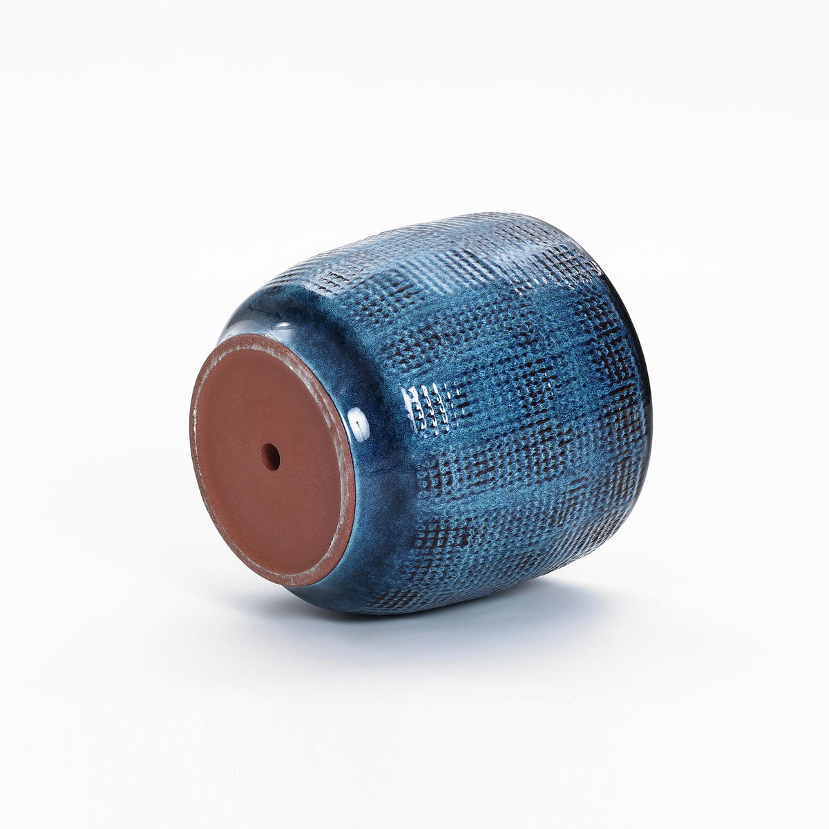 ÜBERTOPF Keramik Blau 30x28cm - Blau, Keramik (28cm) - Hometopia