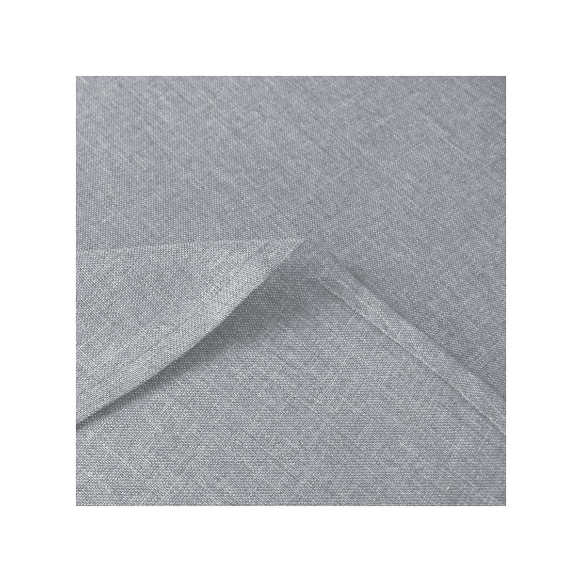 TISCHDECKE Leinenoptik 135/180 cm oval Silber - Silberfarben, Textil (135/180cm) - TiborTex