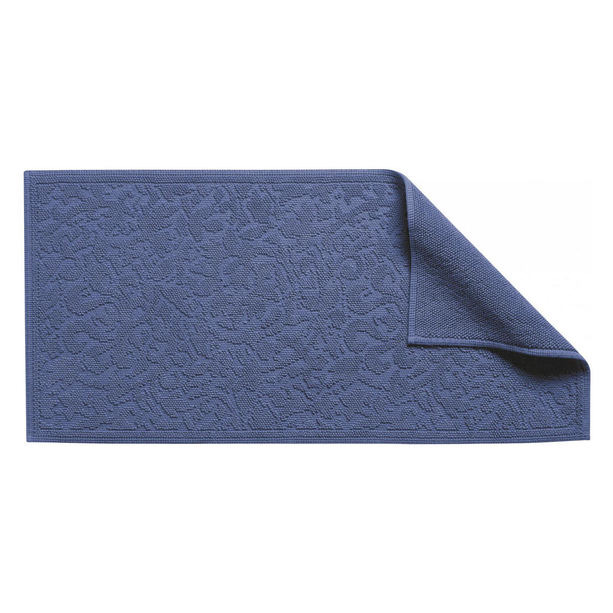 BADEMATTE Gilda tintenblau 54 x 110 cm - Dunkelblau, Textil (54/110cm) - Vivaraise