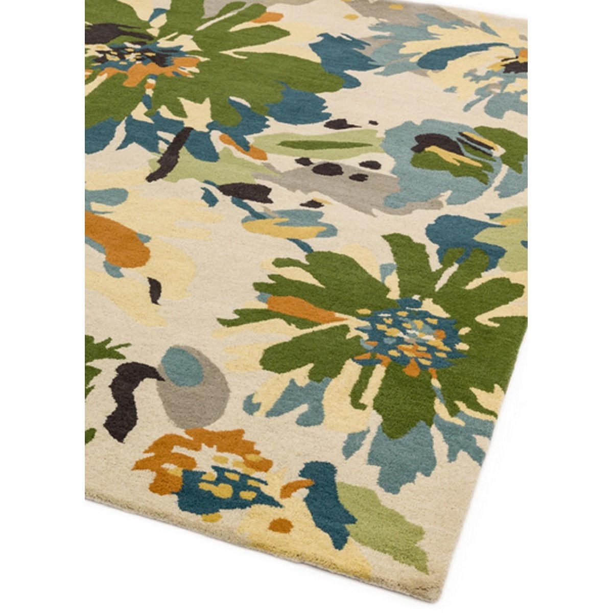 TEPPICH mit Blumenmuster für Wohn- und Schlafzimmer FLORY Mehrfarbig 160 x 230 cm - Multicolor, Naturmaterialien (160/230cm) - Novatrend
