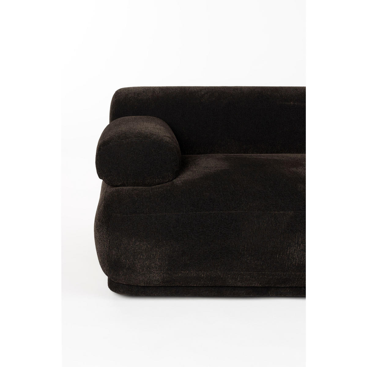SOFA 7,5-SITZER Rembrandt Links Dunkelbraun - Braun, Kunststoff (594/97cm) - Zuiver