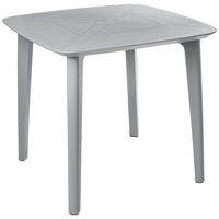 GARTENTISCH 86/86 cm Grau Sorico - Grau, Kunststoff (86/86/77cm) - Beliani
