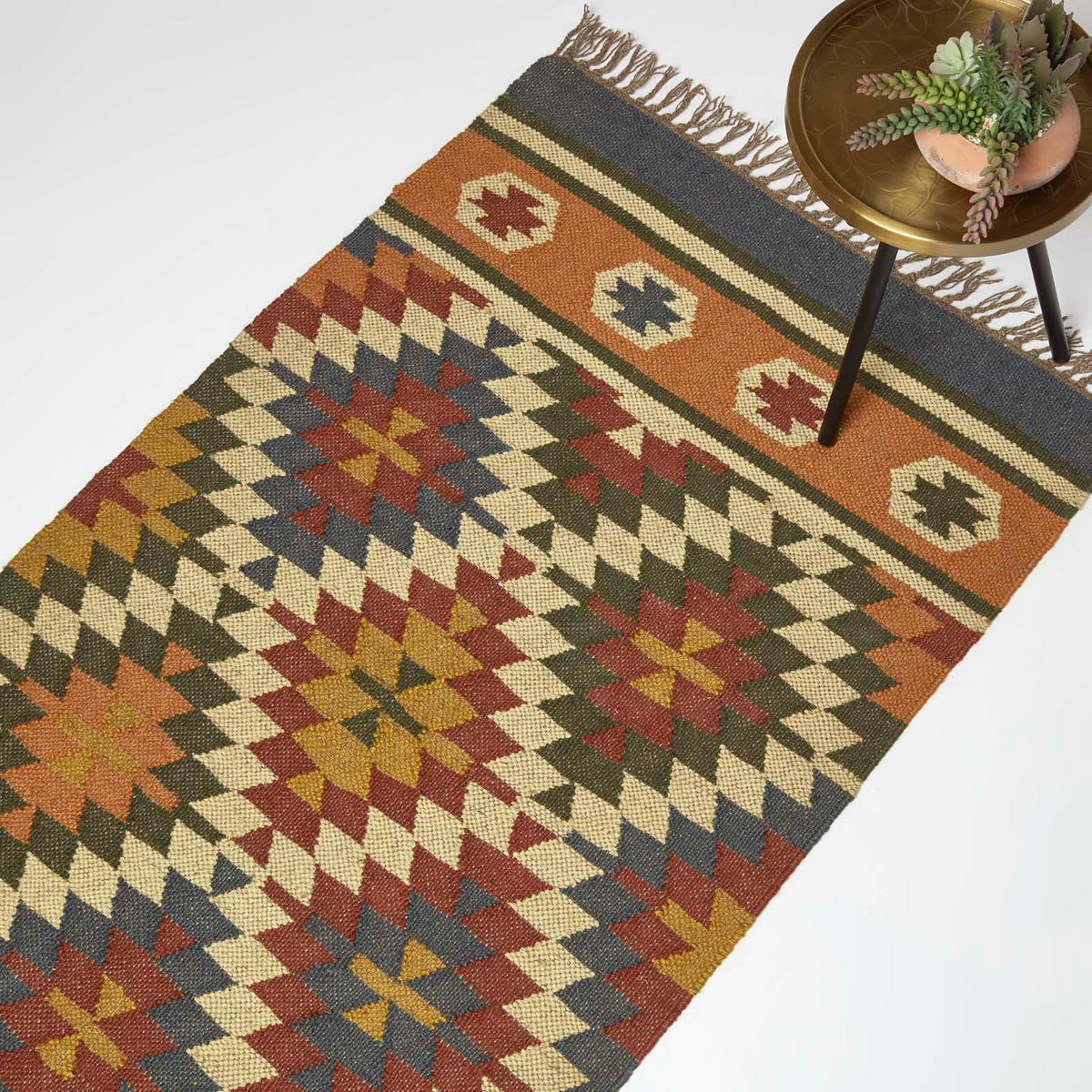 KELIM-TEPPICHLÄUFER Lucea 80/180 cm - Multicolor, Textil (80/180cm) - Homescapes