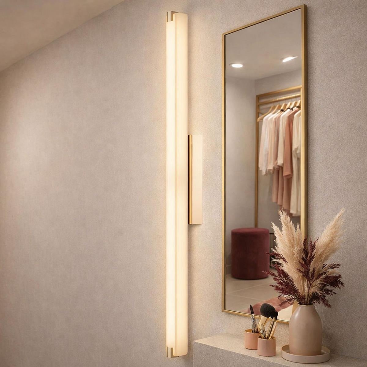 LED WANDLAMPE Chrom Glas Silber 2er Set - Silberfarben, Glas (6/9.4/79cm) - Globo Lighting