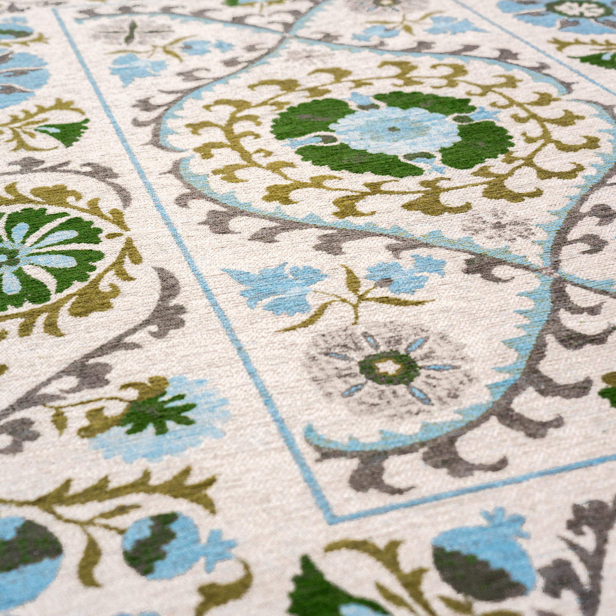 TEPPICH Slavia Suzani 140/200 cm - Weiß, Textil (140/200cm) - Louis De Poortere