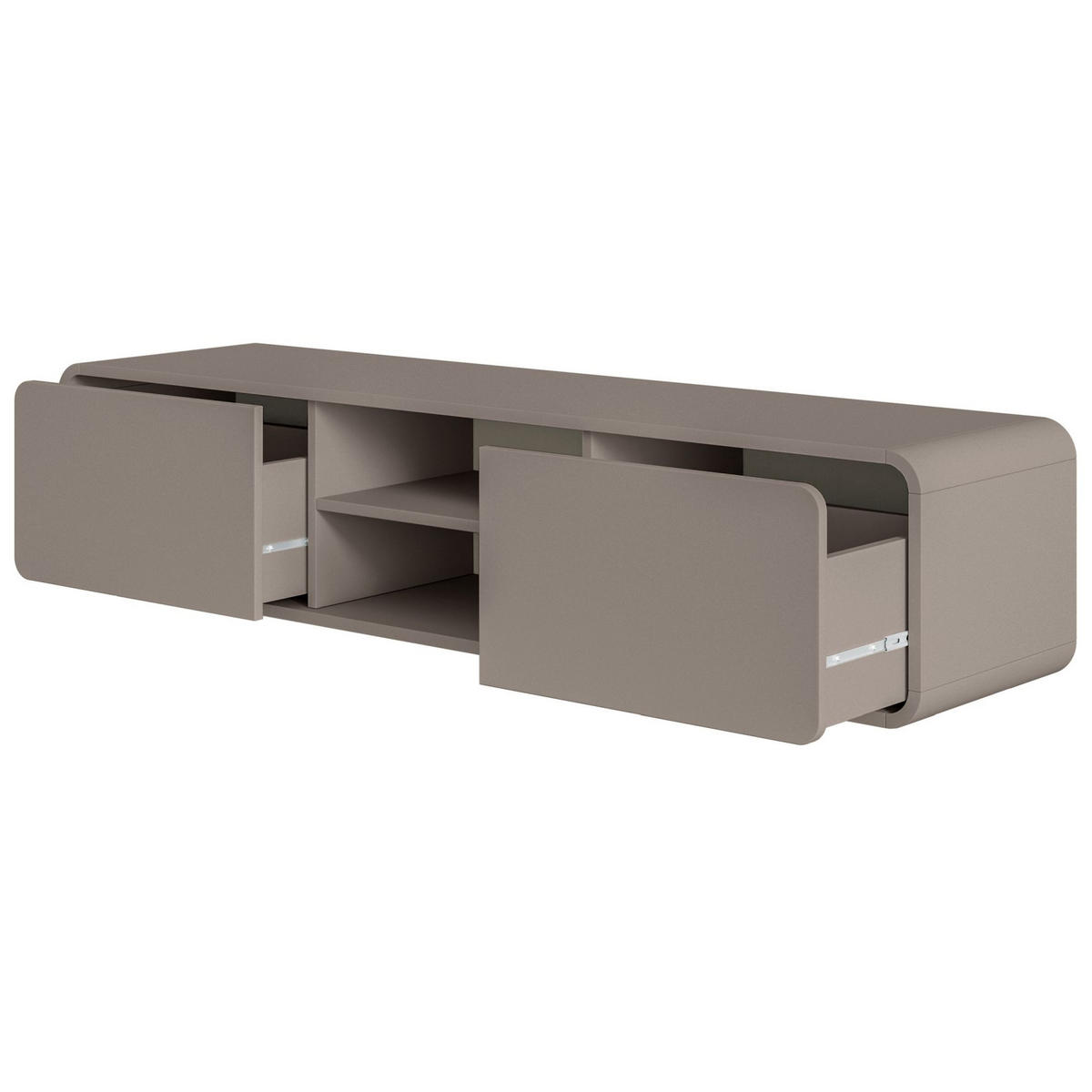 TV-HÄNGEBOARD Oro Dunkelbeige mit 2 Schubladen 154 cm - Beige, Holzwerkstoff (154/32.4/40cm) - Selsey