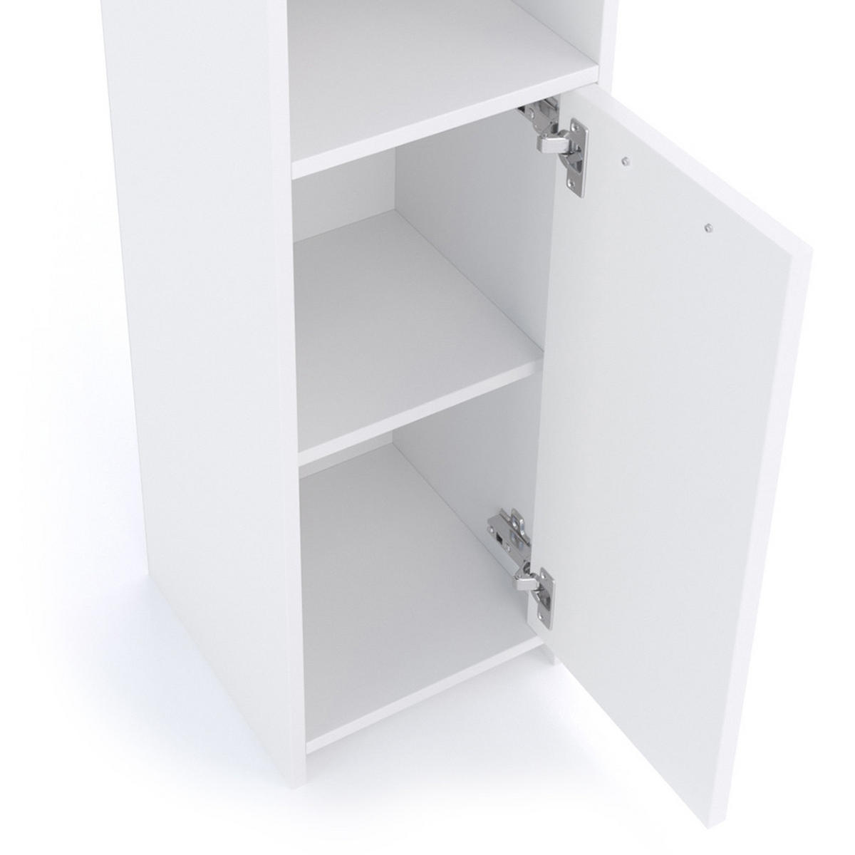BADMÖBEL-SET Kiko Weiß 3 Teile - Weiß, Holzwerkstoff (58/60/33cm) - Vicco