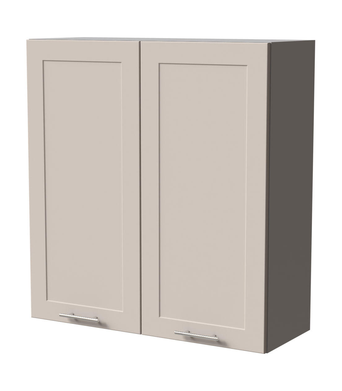 HÄNGESCHRANK Oslo W4/90 Grau / Kaschmir Matt 90 / 32,5 / 96cm - Kaschmir/Grau, Holz/Holzwerkstoff (90/96/32.5cm) - Feldmann-Wohnen