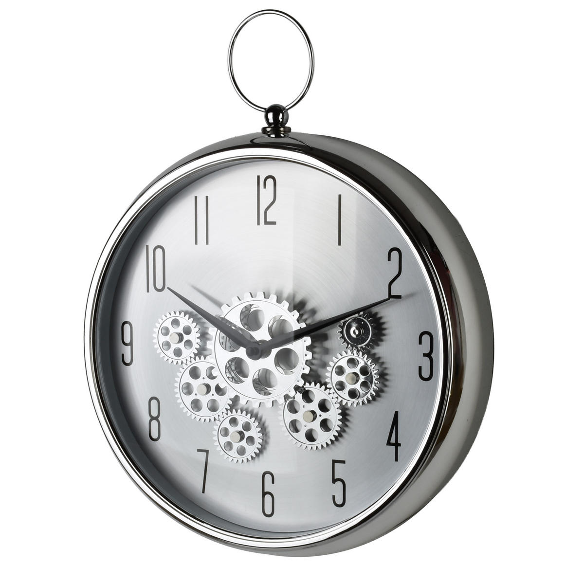 WANDUHR Ramsey silber 35/43/9 cm Kunststoff - Silberfarben, Kunststoff (35/43/35cm) - Mondex