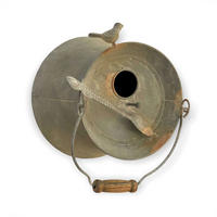 VOGELHAUS wetterfest zum Aufhängen Metall 481997 - Grau, Metall (22/26/19cm) - DanDiBo