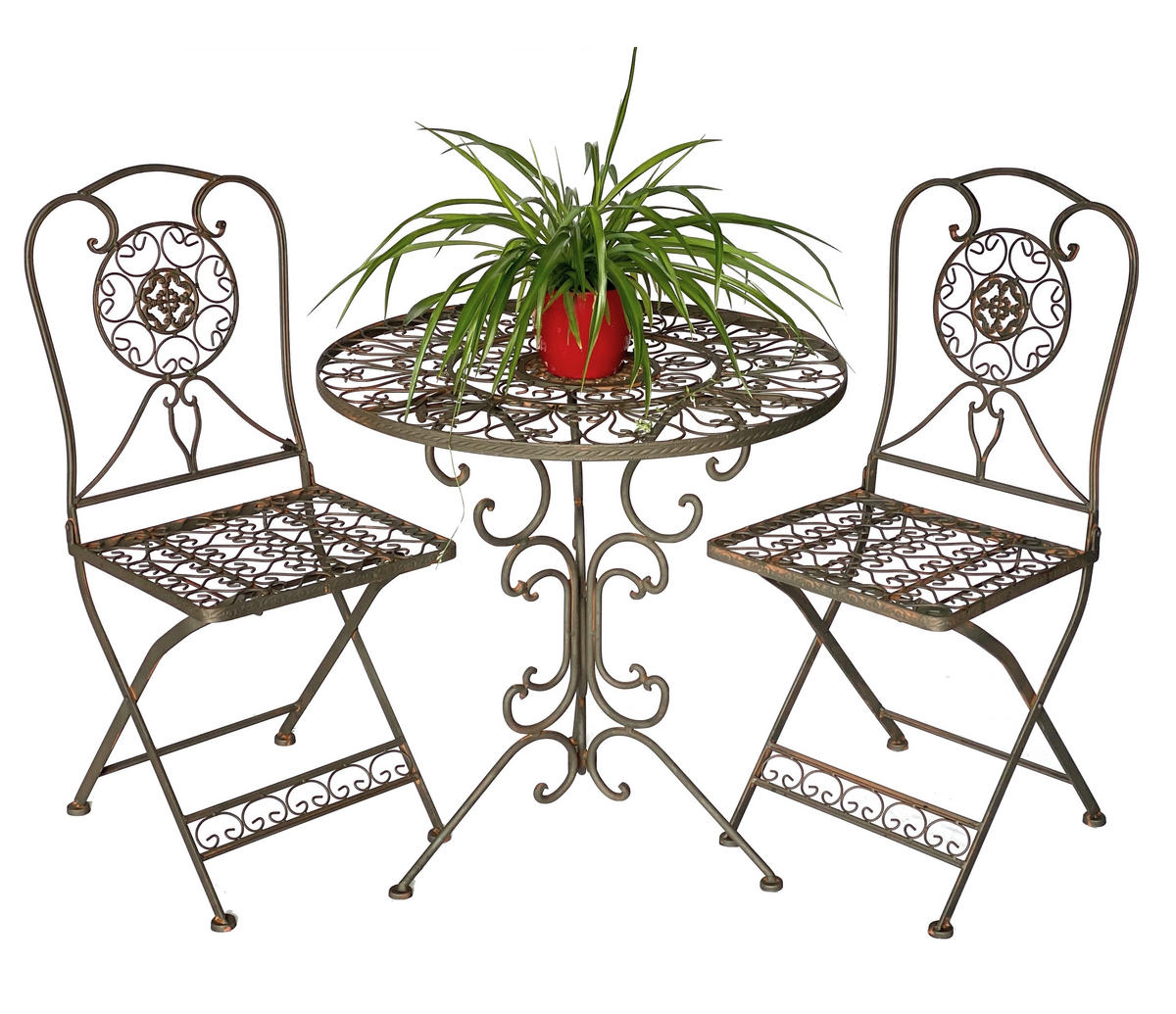 SITZGRUPPE Tecla Metall Braun - Braun, Metall - DanDiBo