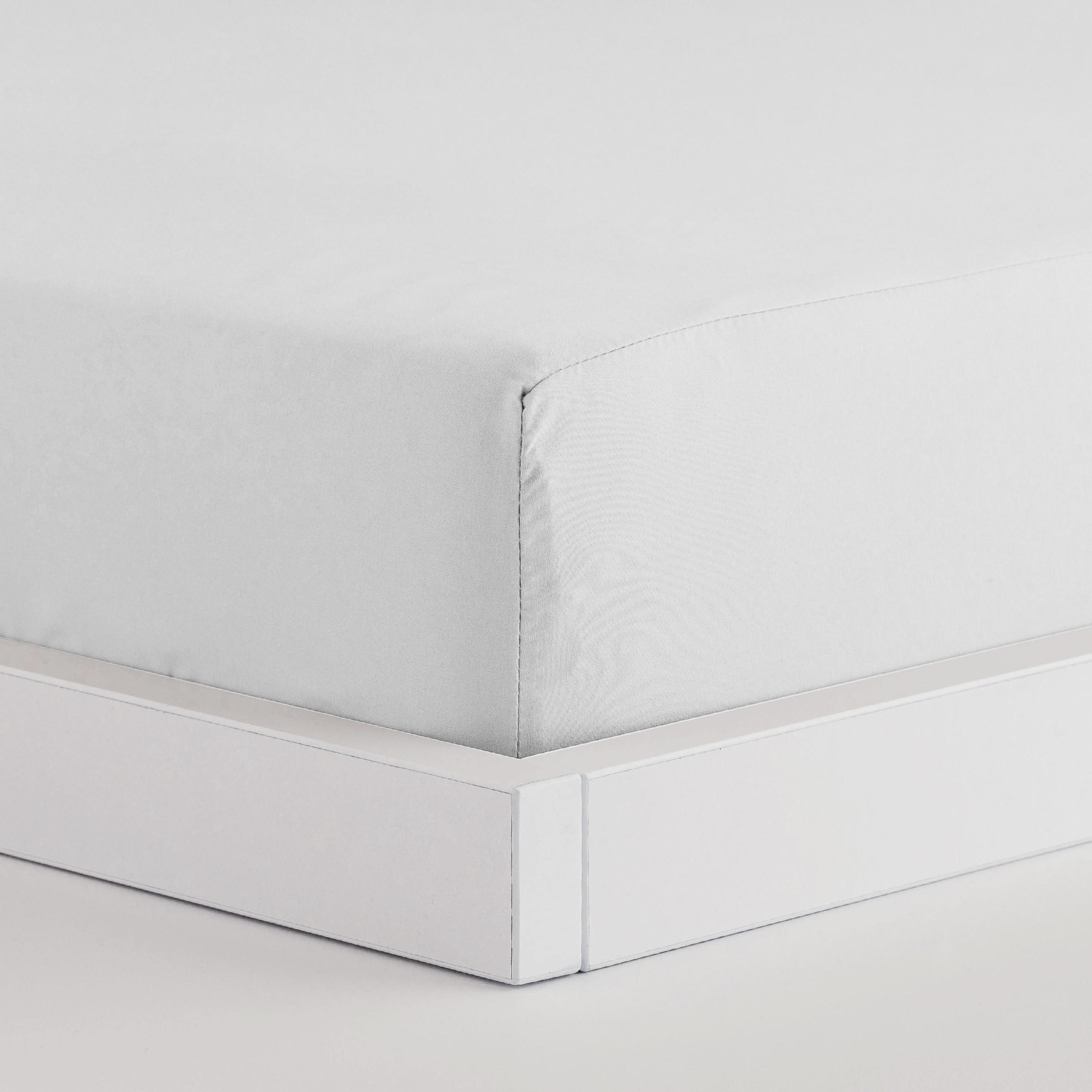 SPANNBETTTUCH Satinette - Ecru, Textil (180/200cm) - home&you