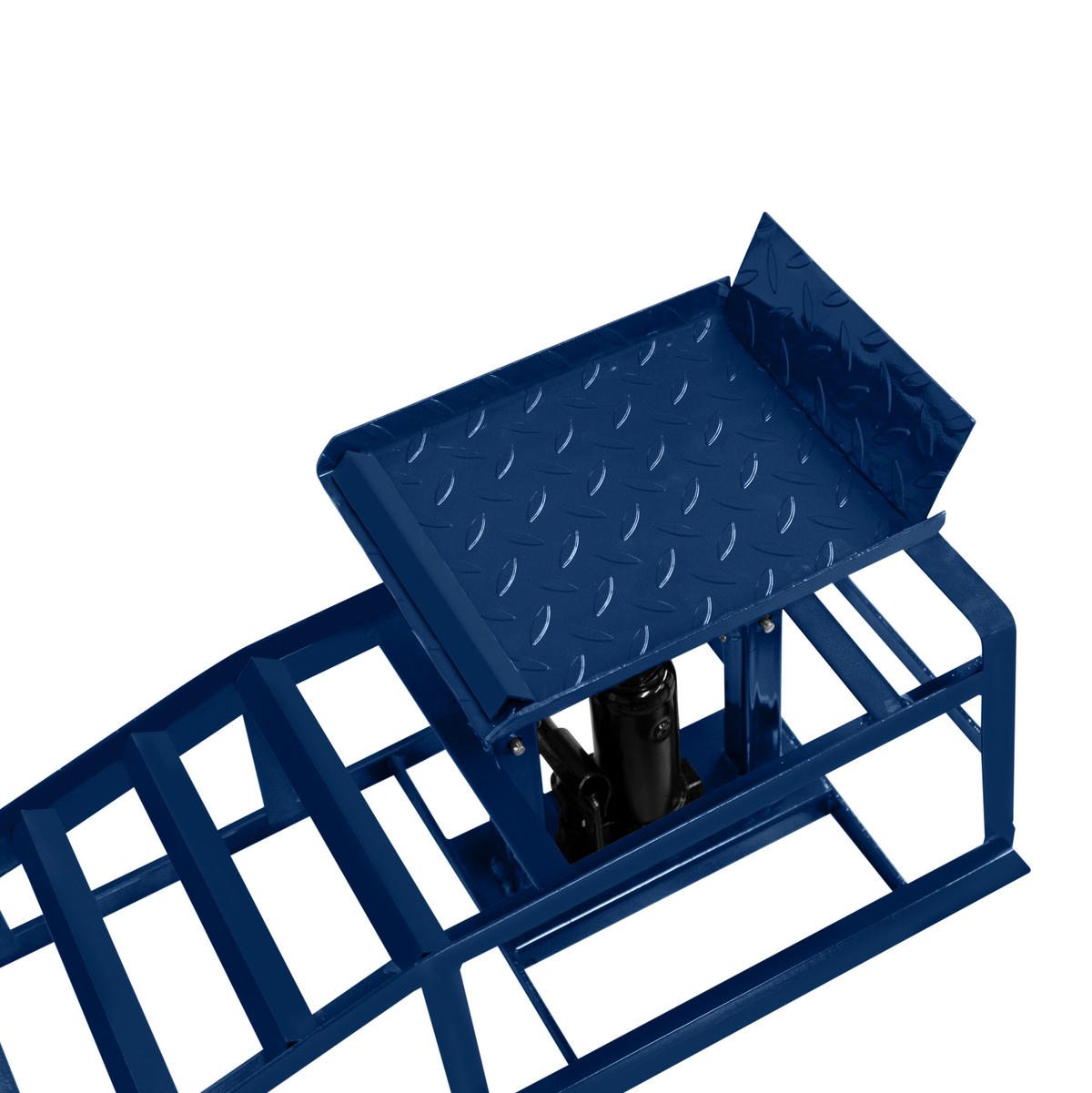 AUFFAHRRAMPEN Set mit hydraulischem Wagenheber – 3T - Blau, Metall (114/34/30.5cm) - T-Mech