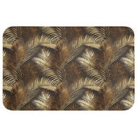WC PŘEDLOŽKA Tropical - Listy - zlaté 80x50 cm - zlatá, textil/plast (80/1cm) - OnlyWow