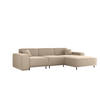 ECKSOFA Gloria In Tiffani - Beige, Holzwerkstoff/Textil (266/165cm) - Fun Möbel