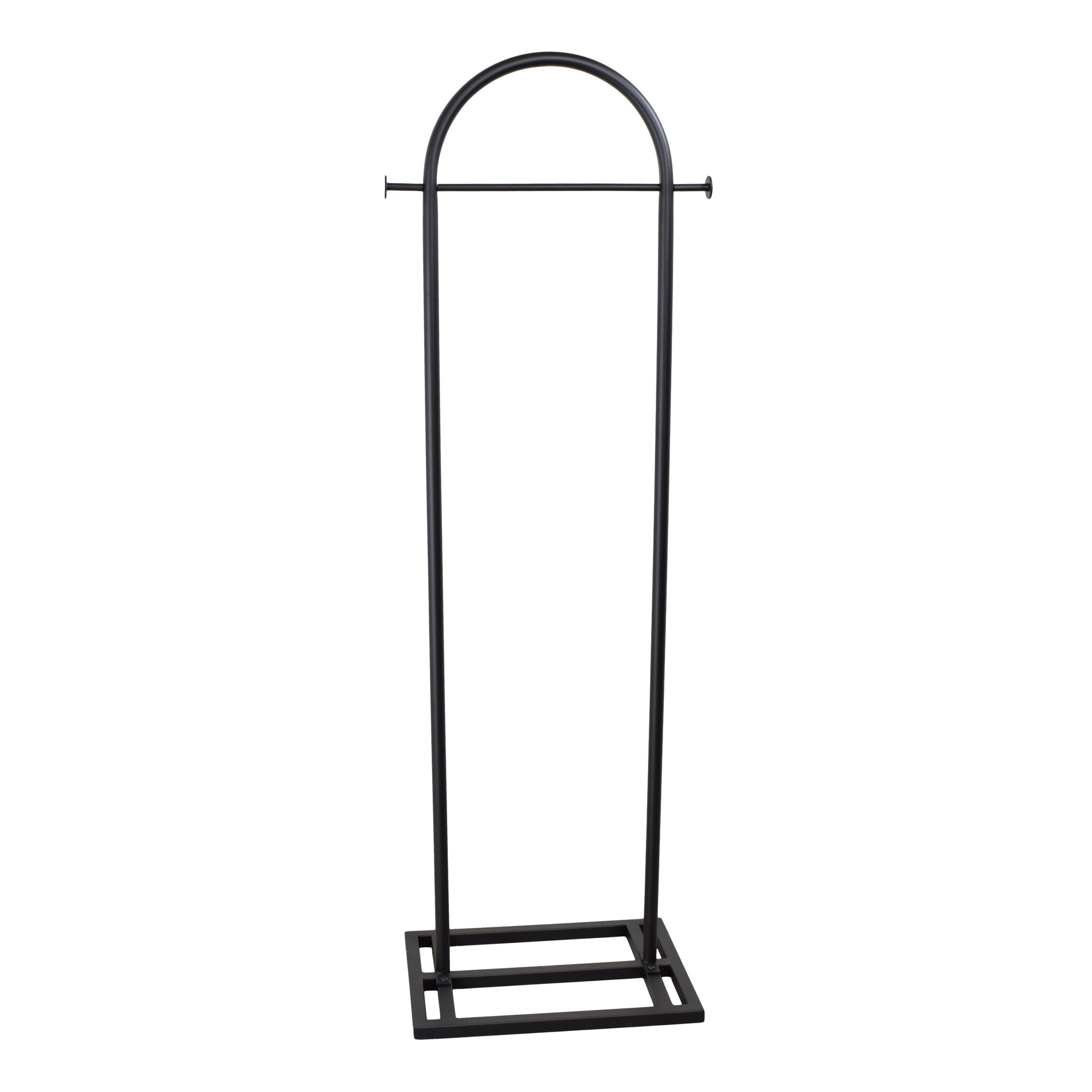 KLEIDERSTÄNDER Fabri2 Schwarz - Schwarz, Metall (35/160/50cm) - LOFT42