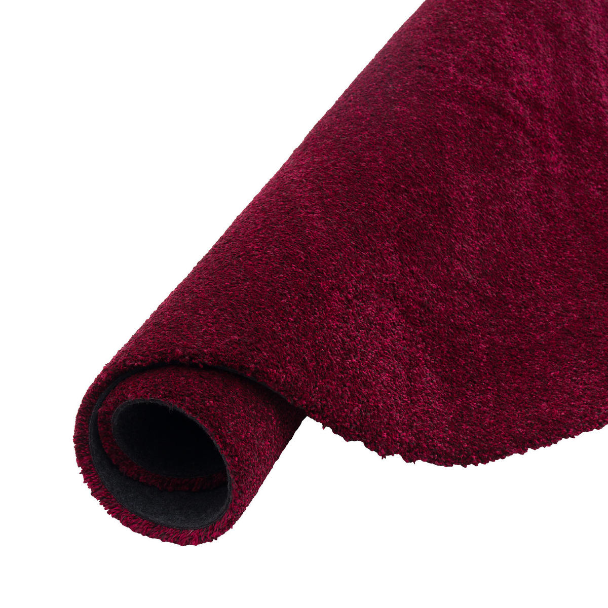 HOCHFLORTEPPICH LIVORNO RUND SUPER SOFT - Weinrot, Textil (100/100cm) - Snapstyle
