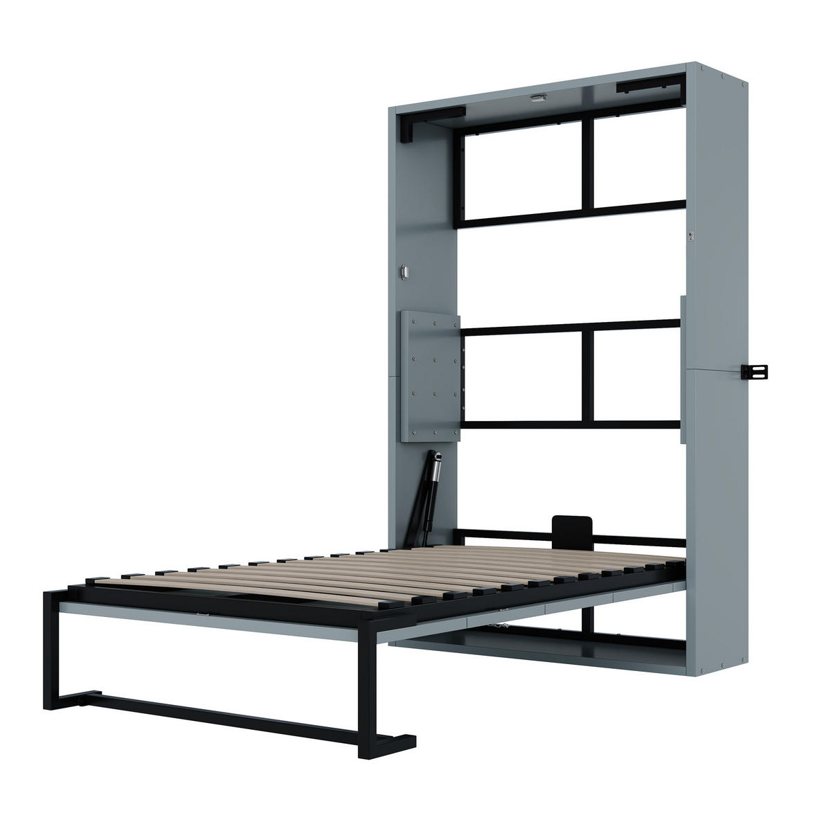 SKLAPAJUĆI KREVET 90x200 Zidni Metalni Okvir - siva, metal (90/200cm) - FLIEKS