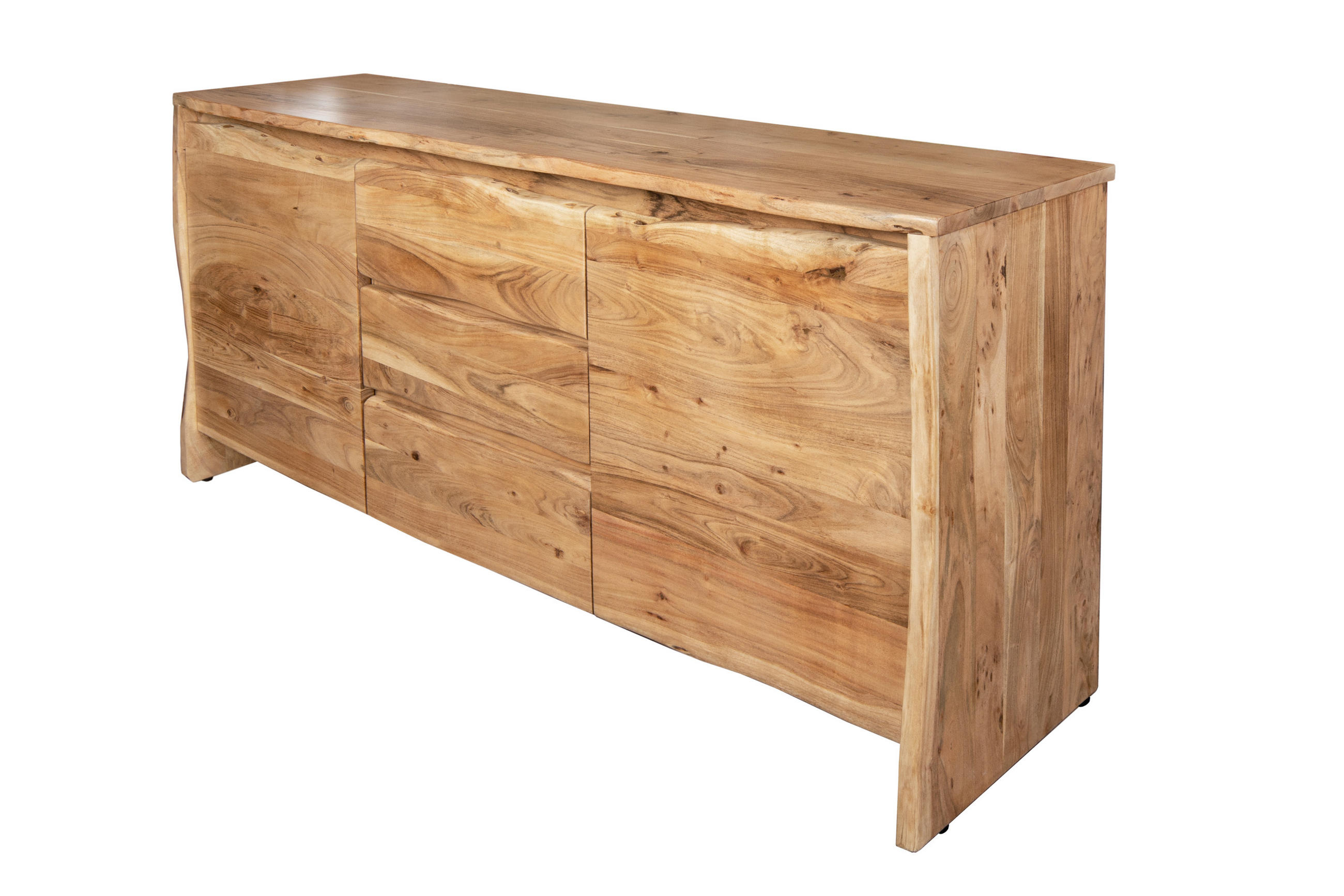 Thumbnail - SAM Sideboard, Beige, Holz, Echtholz,Akazie, Rechteckig,Rechteckig, 170x90x45 cm, Wohnzimmer, Kommoden & Sideboards, Sid...