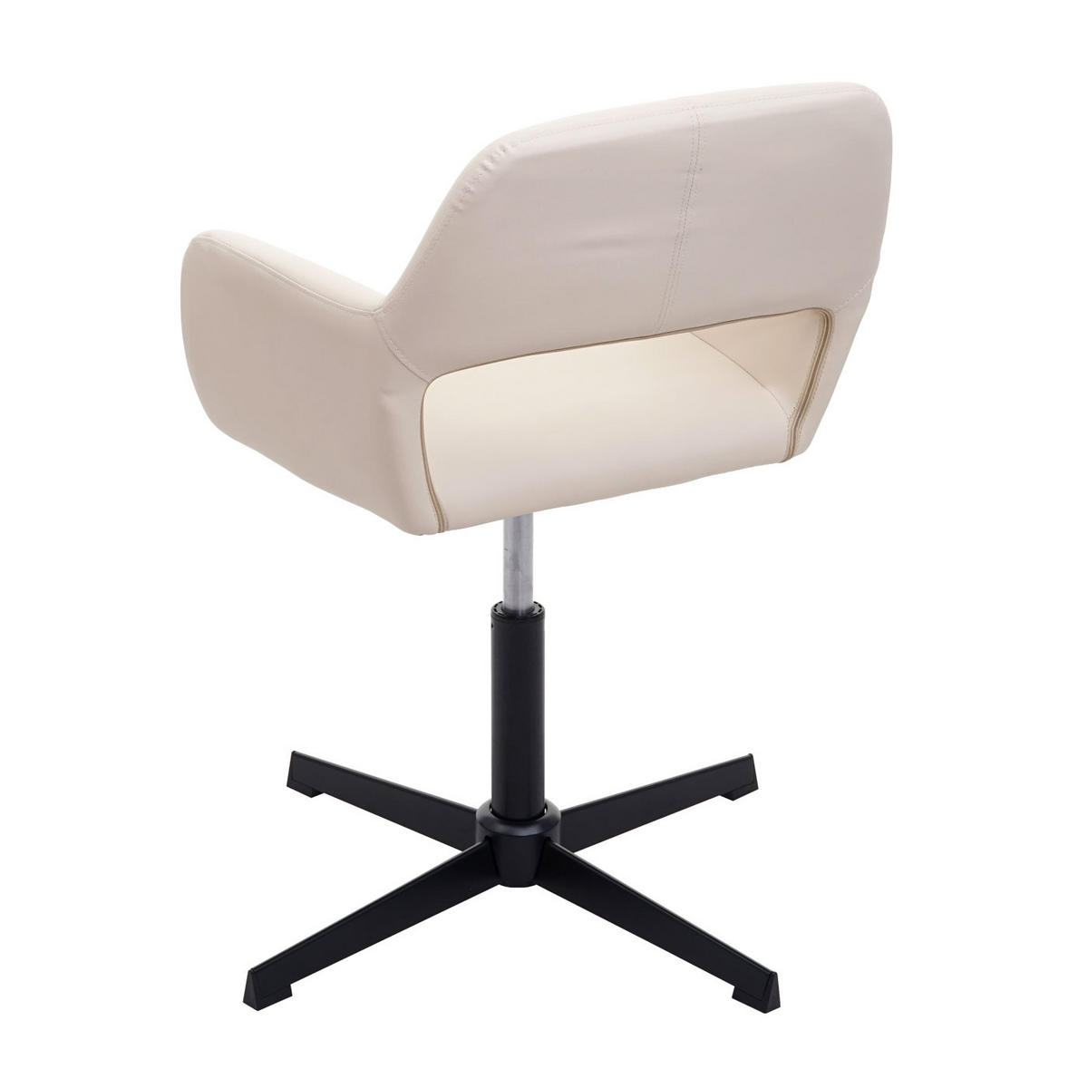 HOMEOFFICE-BÜROSTUHL Cremeweiß - Weiß, Textil (65/89/65cm) - MCW