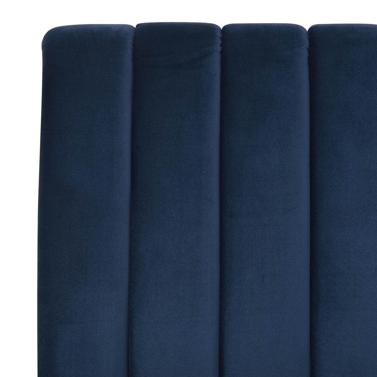 KÁRPITOZOTT ÁGY 180/200cm Tengerészkék Marville - kék, textil (180/200cm) - Beliani