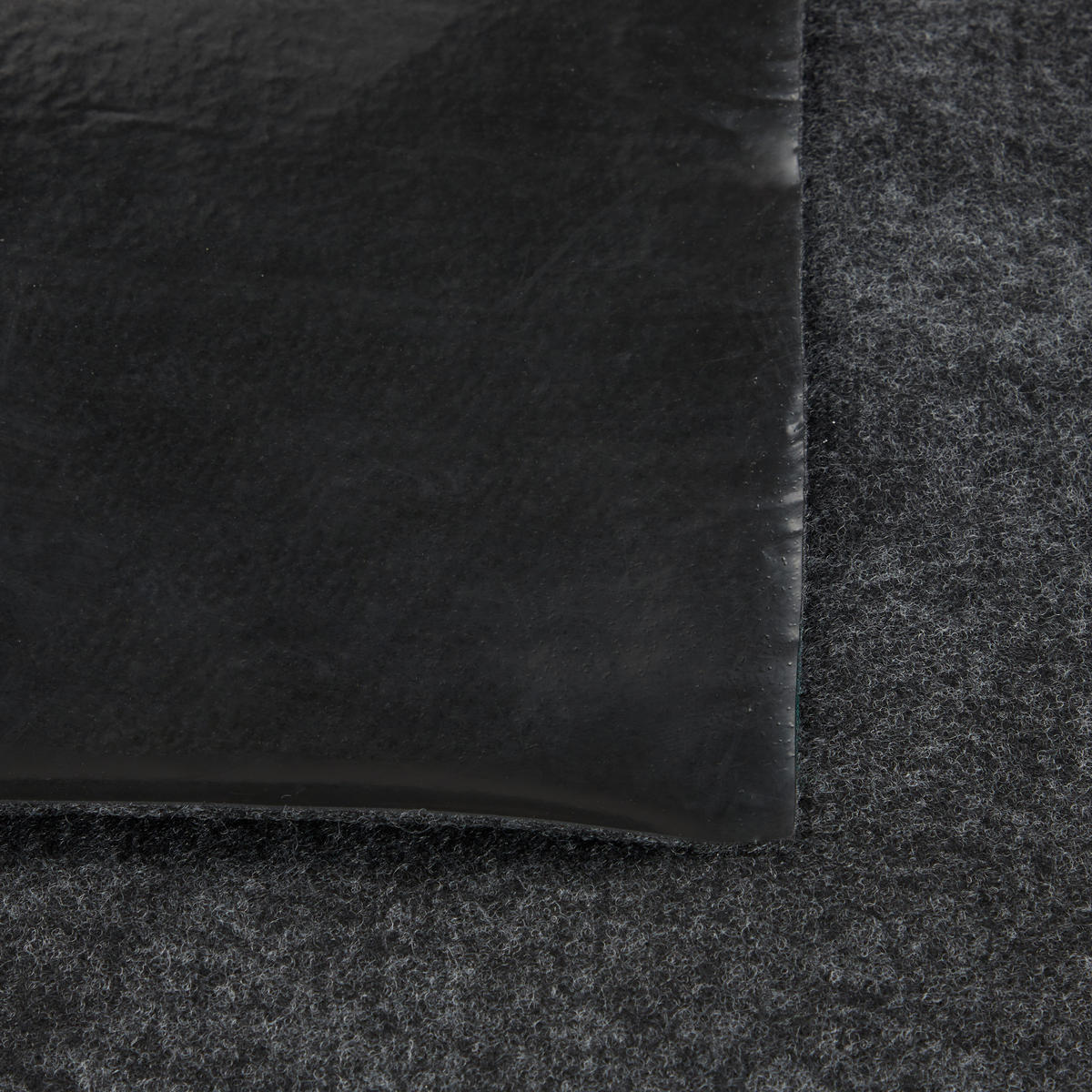 BODENSCHUTZMATTE - Anthrazit, Kunststoff/Textil (120/0.5/80cm) - Relaxdays