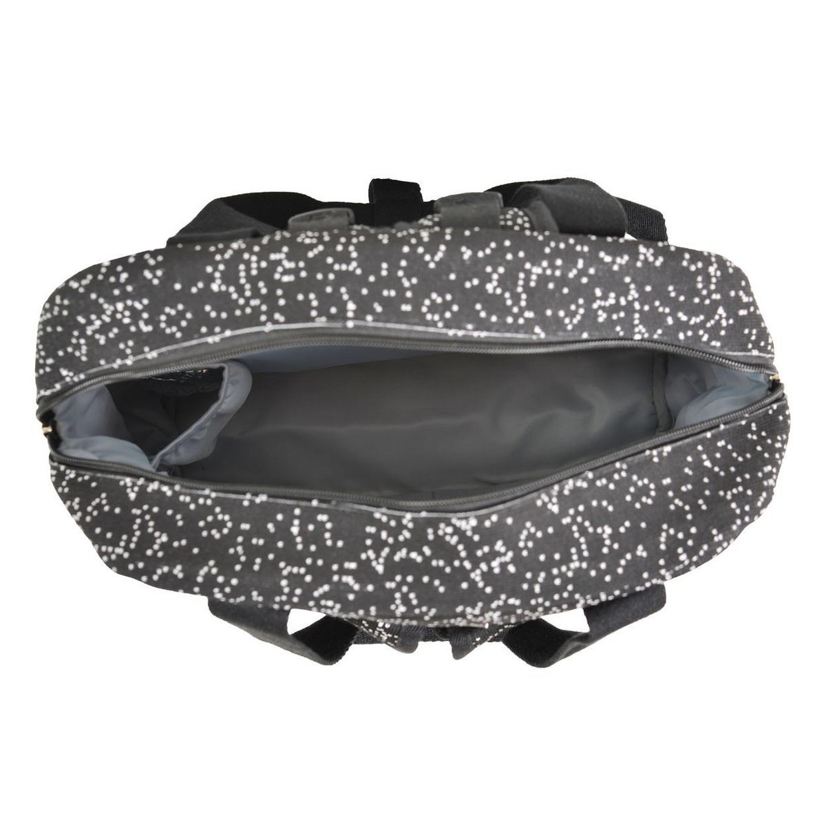 WICKELTASCHE Mivida schwarz Wickelunterlage, Reißverschluss, Schultergurte, Handtaschengurt, Clips - Schwarz, Textil (38/36/15cm) - Cangaroo