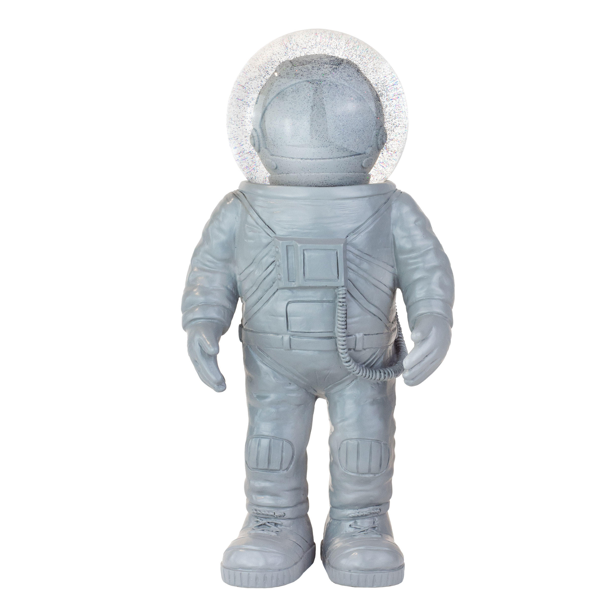 SCHNEEKUGEL Summerglobe The Astronauts Giant, Glas / Polyresin, Grau, 30 cm - Grau, Glas (13/30/15cm) - Donkey Products